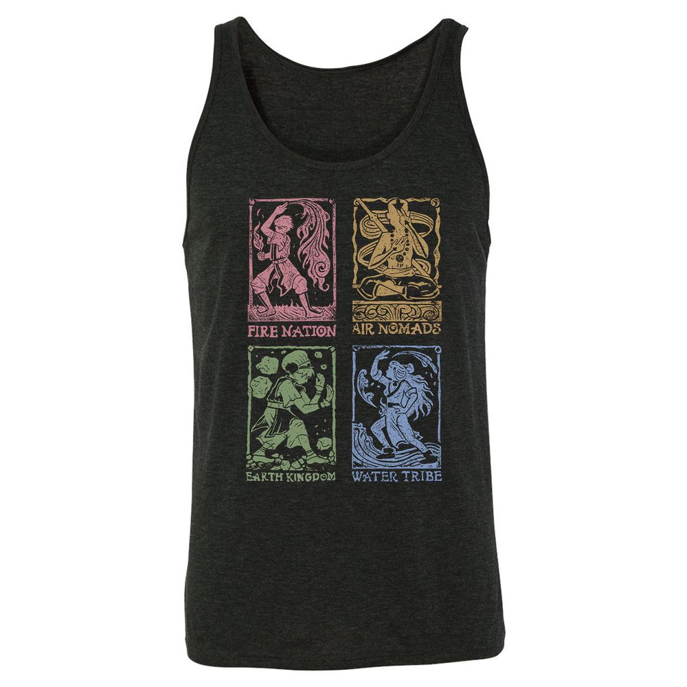 Unisex Jersey Tank - 8VW4ZFCU - Charcoal Black Triblend - 5