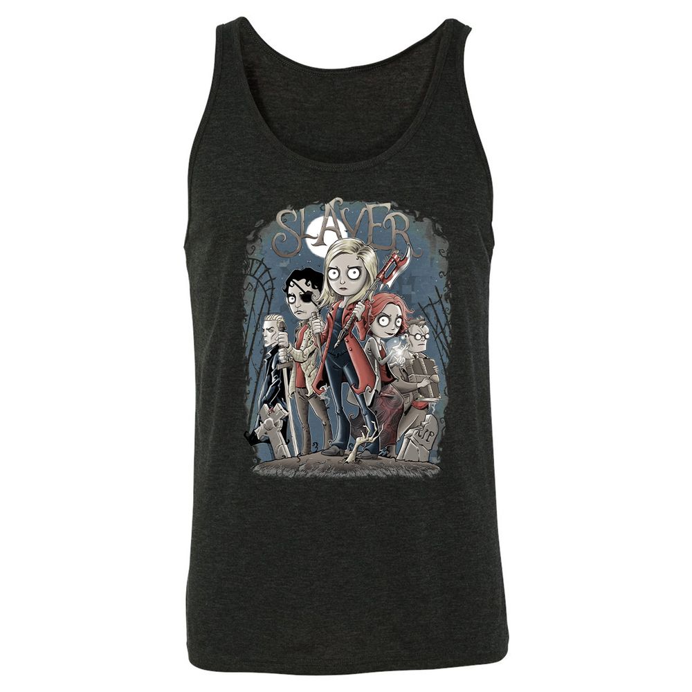 Unisex Jersey Tank - 859PGVYK - Charcoal Black Triblend - 5