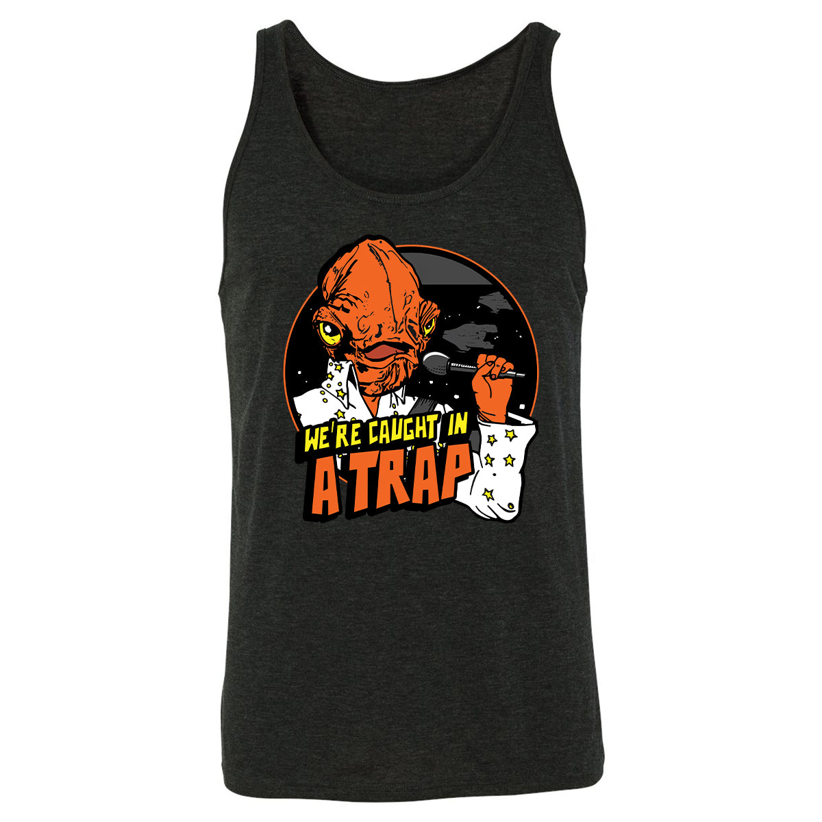 Unisex Jersey Tank - 9CEP1HJ8 - Charcoal Black Triblend - 5