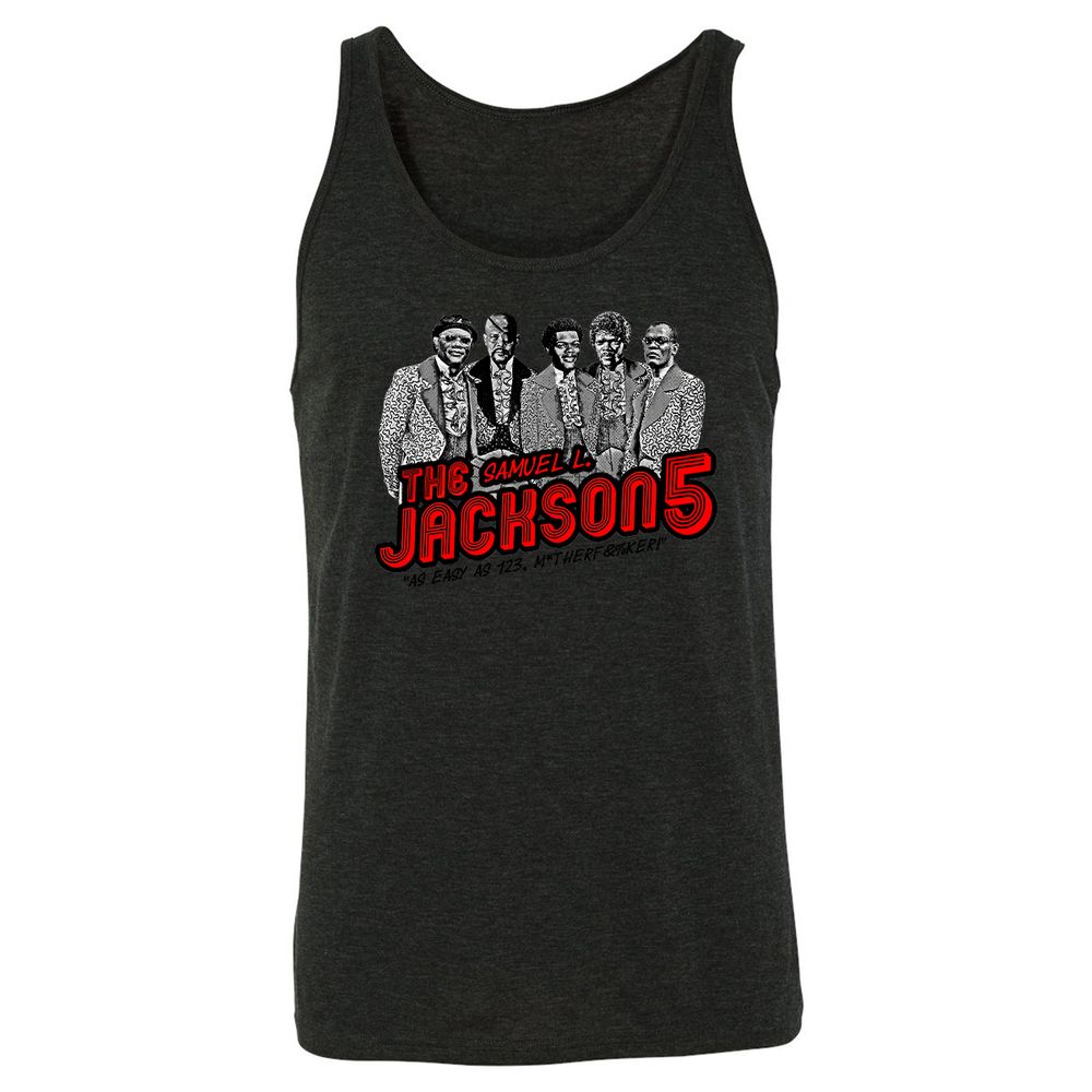 Unisex Jersey Tank - TTU3UZZV - Charcoal Black Triblend - 5