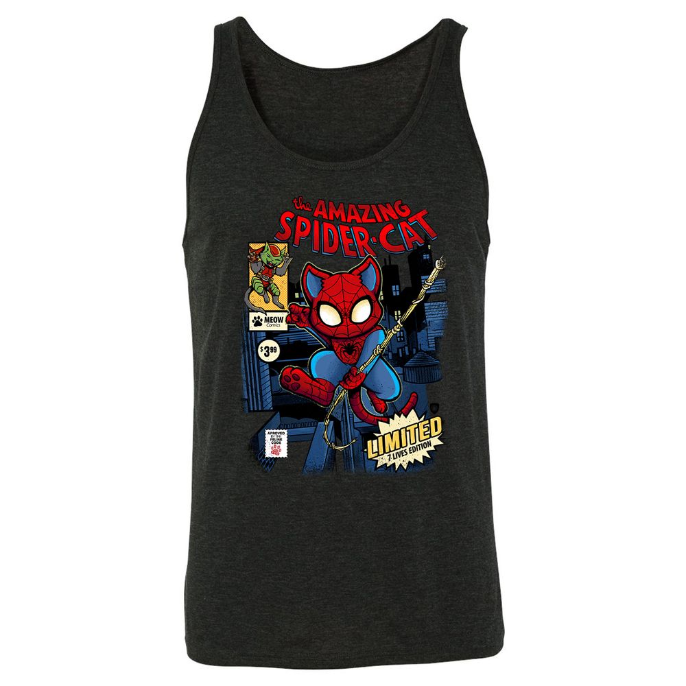 Unisex Jersey Tank - P3C8FRUC - Charcoal Black Triblend - 5