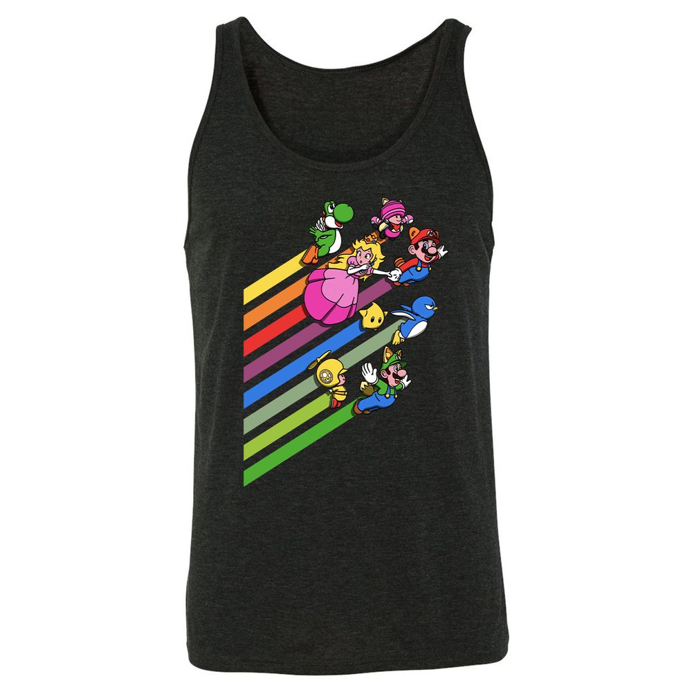 Unisex Jersey Tank - PWRMCXYS - Charcoal Black Triblend - 5
