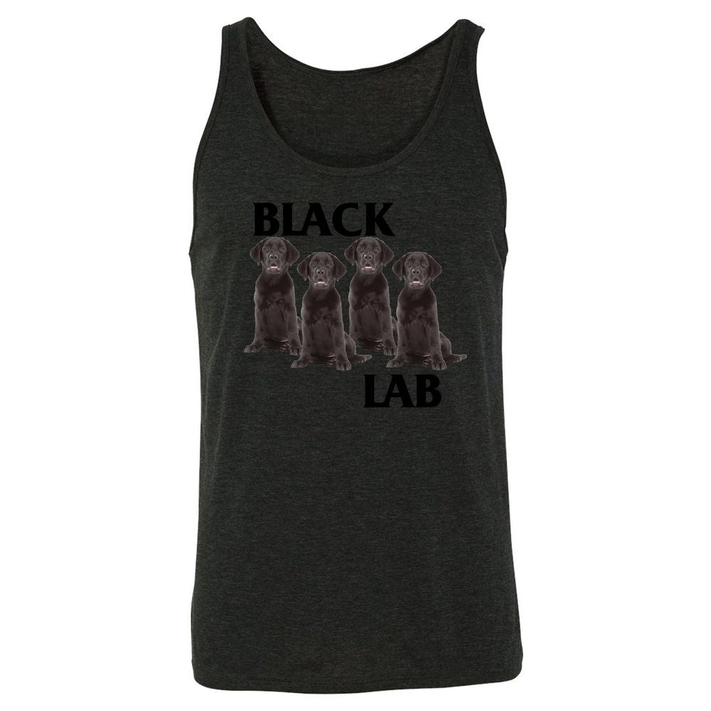 Unisex Jersey Tank - 8143XHMQ - Charcoal Black Triblend - 5