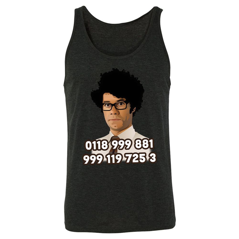 Unisex Jersey Tank - MD8GVSQL - Charcoal Black Triblend - 5