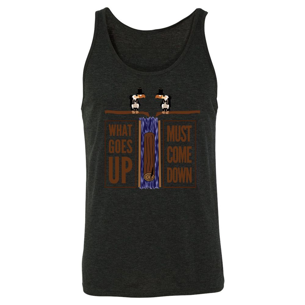 Unisex Jersey Tank - QM5AD627 - Charcoal Black Triblend - 5