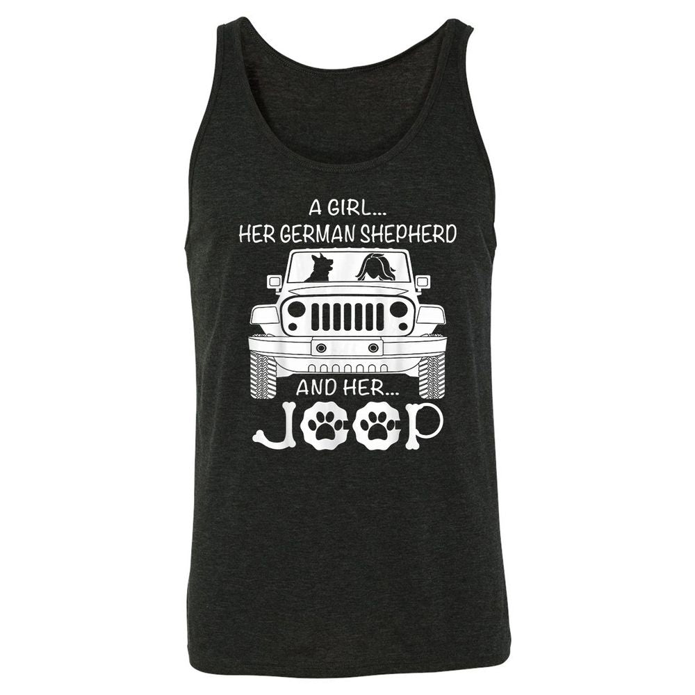 Unisex Jersey Tank - UAWYH527 - Charcoal Black Triblend - 5