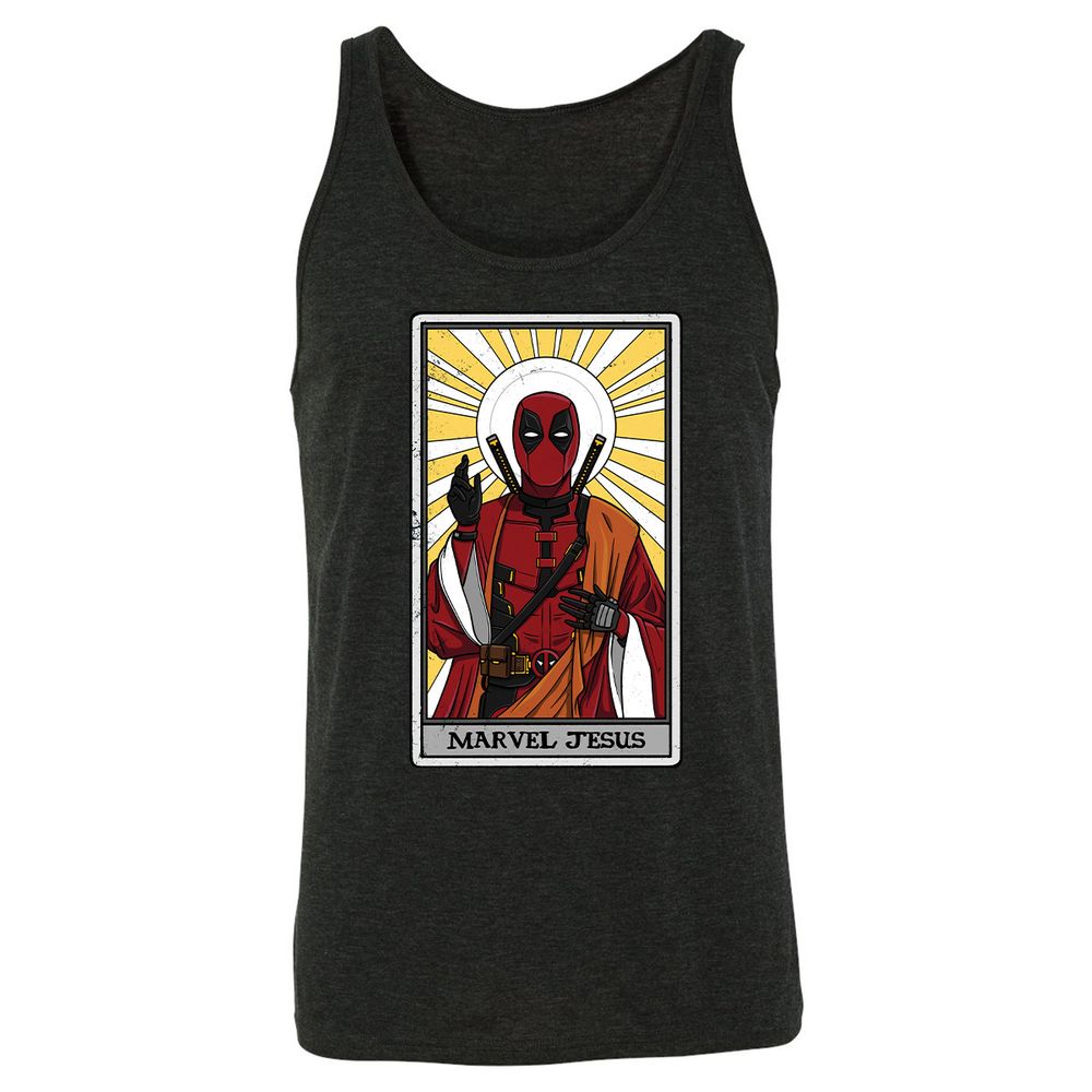 Unisex Jersey Tank - G8XW5LZY - Charcoal Black Triblend - 5