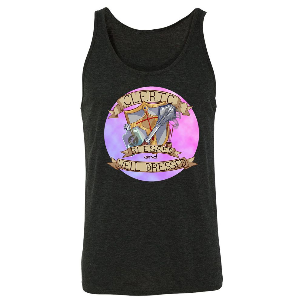 Unisex Jersey Tank - YXBBH84H - Charcoal Black Triblend - 5