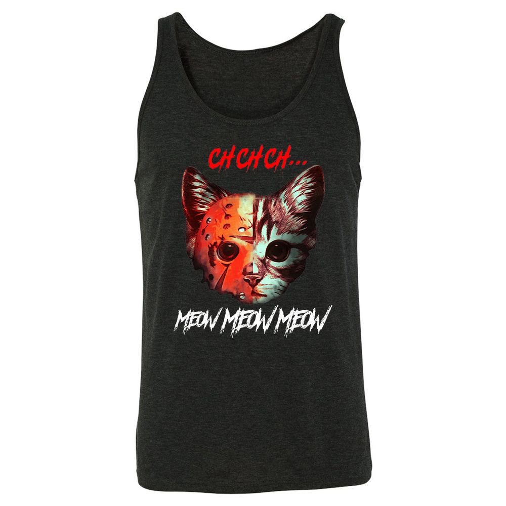 Unisex Jersey Tank - QKQQYBDR - Charcoal Black Triblend - 5