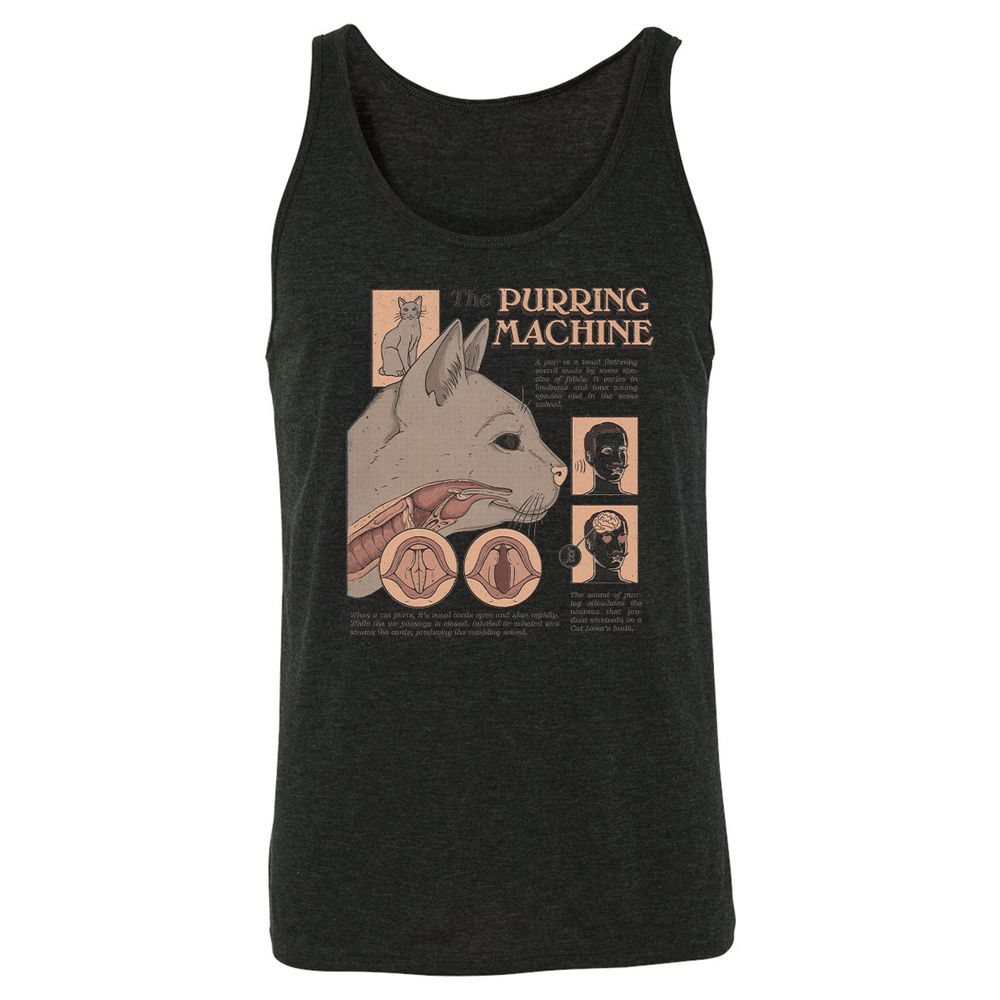 Unisex Jersey Tank - SQN7M287 - Charcoal Black Triblend - 5