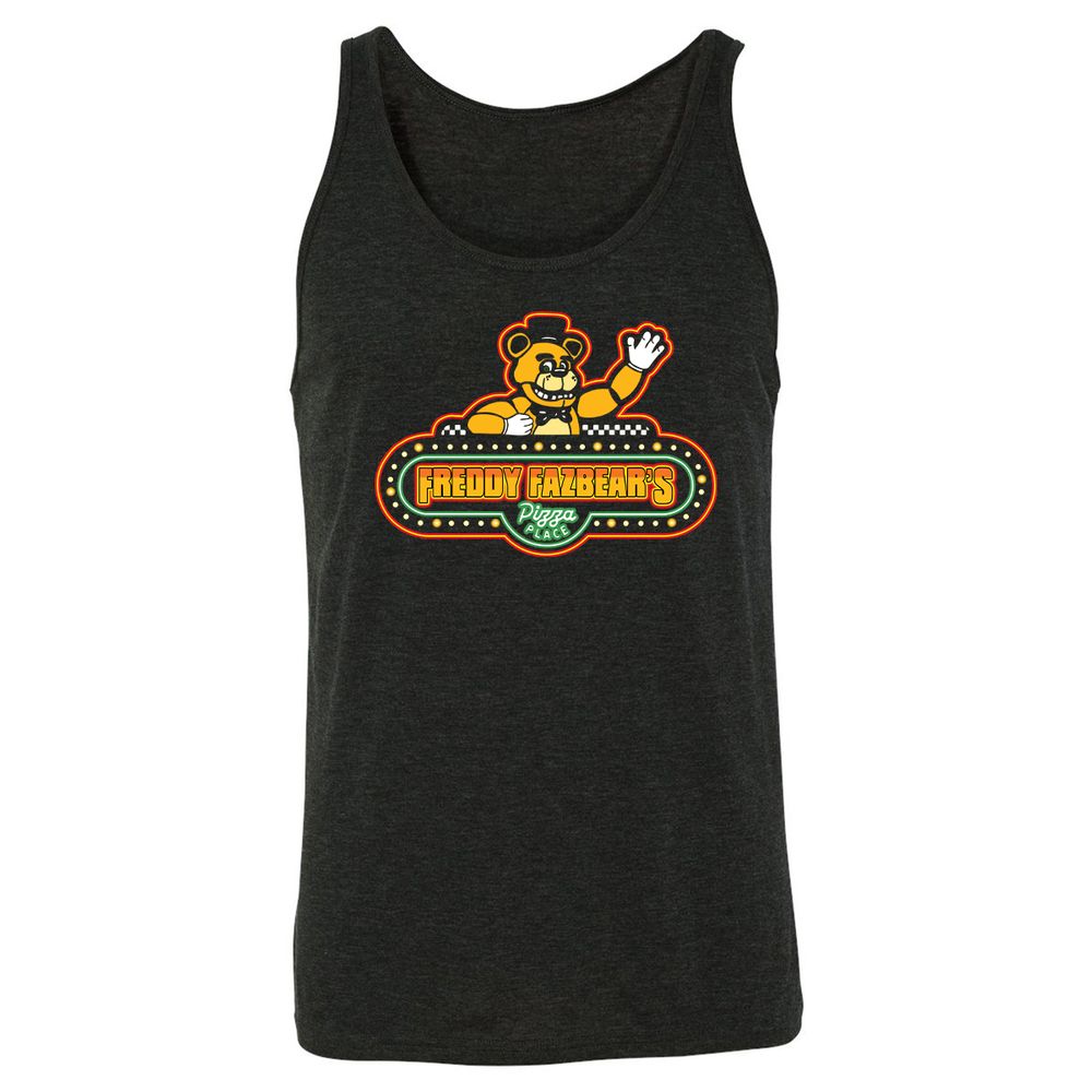 Unisex Jersey Tank - JE816RH7 - Charcoal Black Triblend - 5