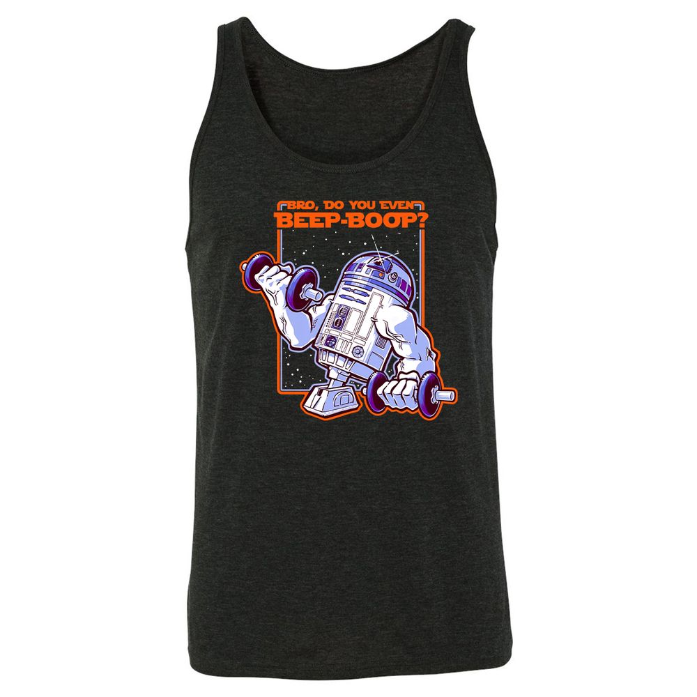 Unisex Jersey Tank - 3UFJVF72 - Charcoal Black Triblend - 5