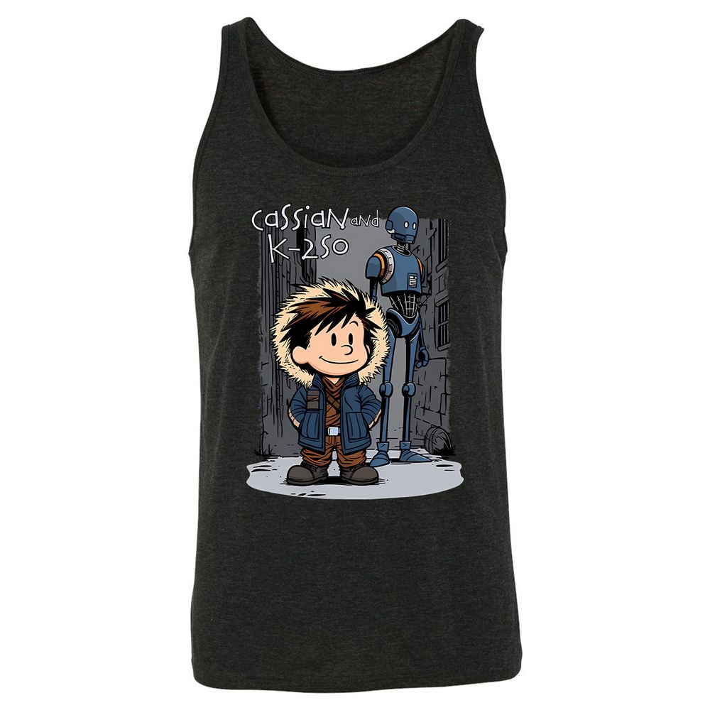 Unisex Jersey Tank - WDAVKV9X - Charcoal Black Triblend - 5