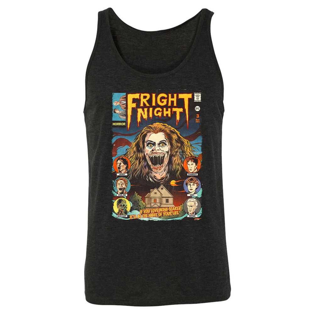 Unisex Jersey Tank - PHCYG8AF - Charcoal Black Triblend - 5