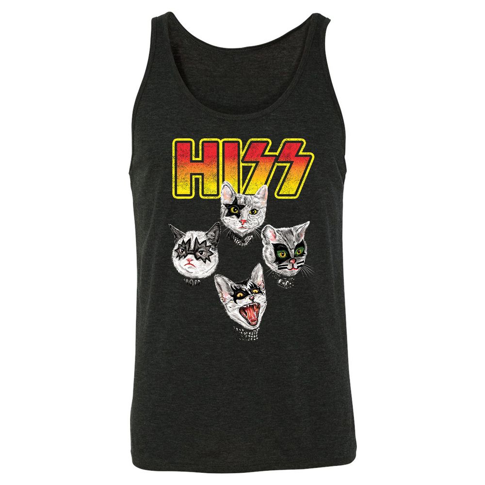 Unisex Jersey Tank - DJAUW673 - Charcoal Black Triblend - 5