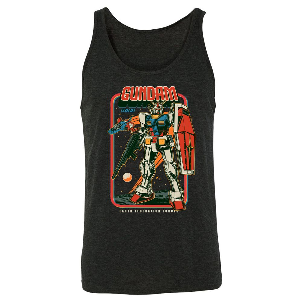 Unisex Jersey Tank - 1RLJUAV8 - Charcoal Black Triblend - 5