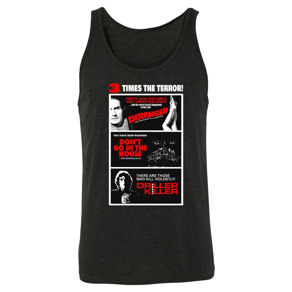 3 Times the Terror - Charcoal Black Triblend - 5
