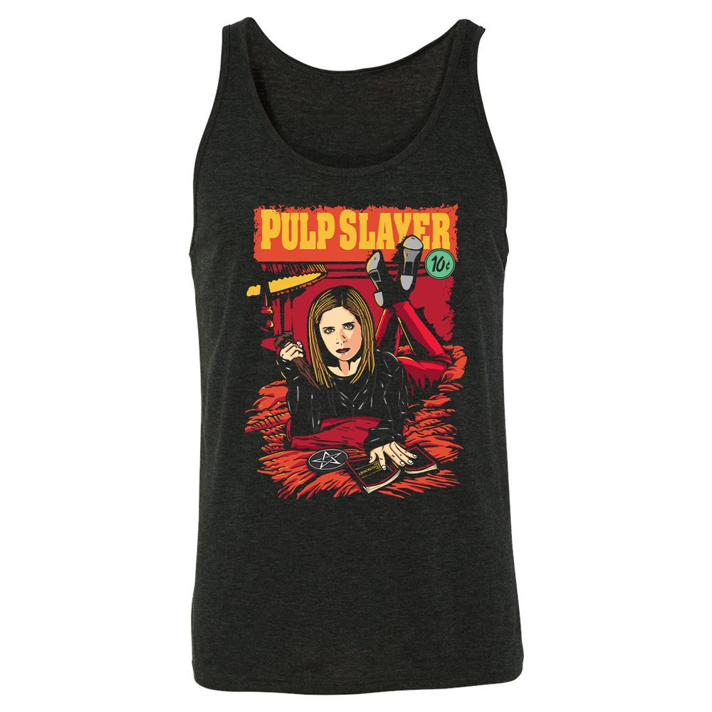 Unisex Jersey Tank - WMV7ZVN8 - Charcoal Black Triblend - 5