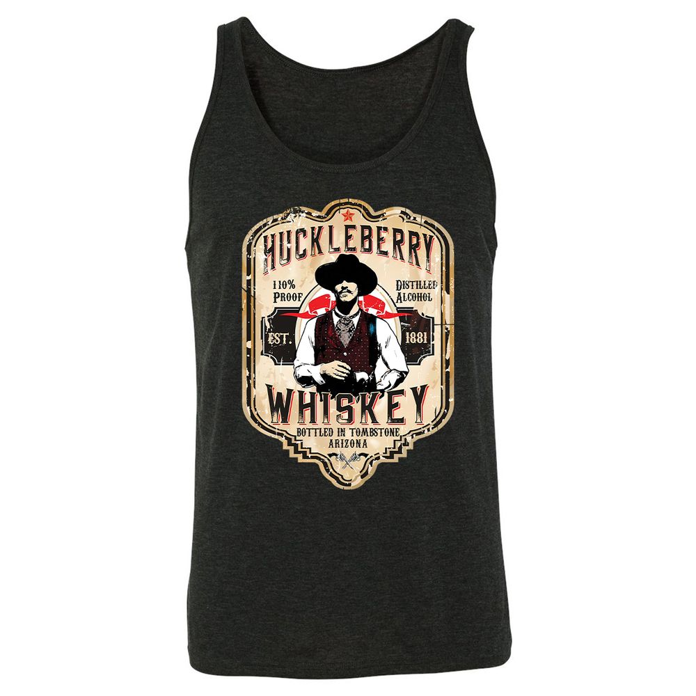 Huckleberry Whiskey Label - Charcoal Black Triblend - 5