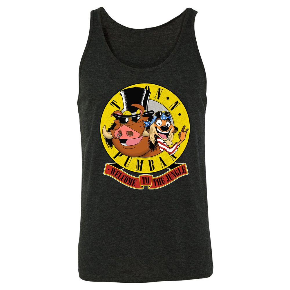 Unisex Jersey Tank - Black - Charcoal Black Triblend - 5