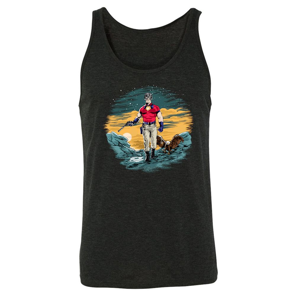 Unisex Jersey Tank - B22Y7Y8J - Charcoal Black Triblend - 5