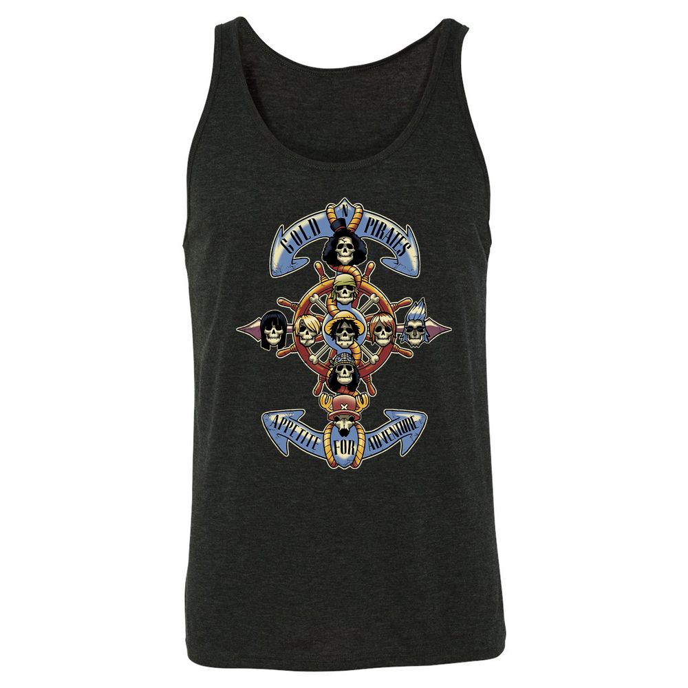 Unisex Jersey Tank - DBLR9D83 - Charcoal Black Triblend - 5