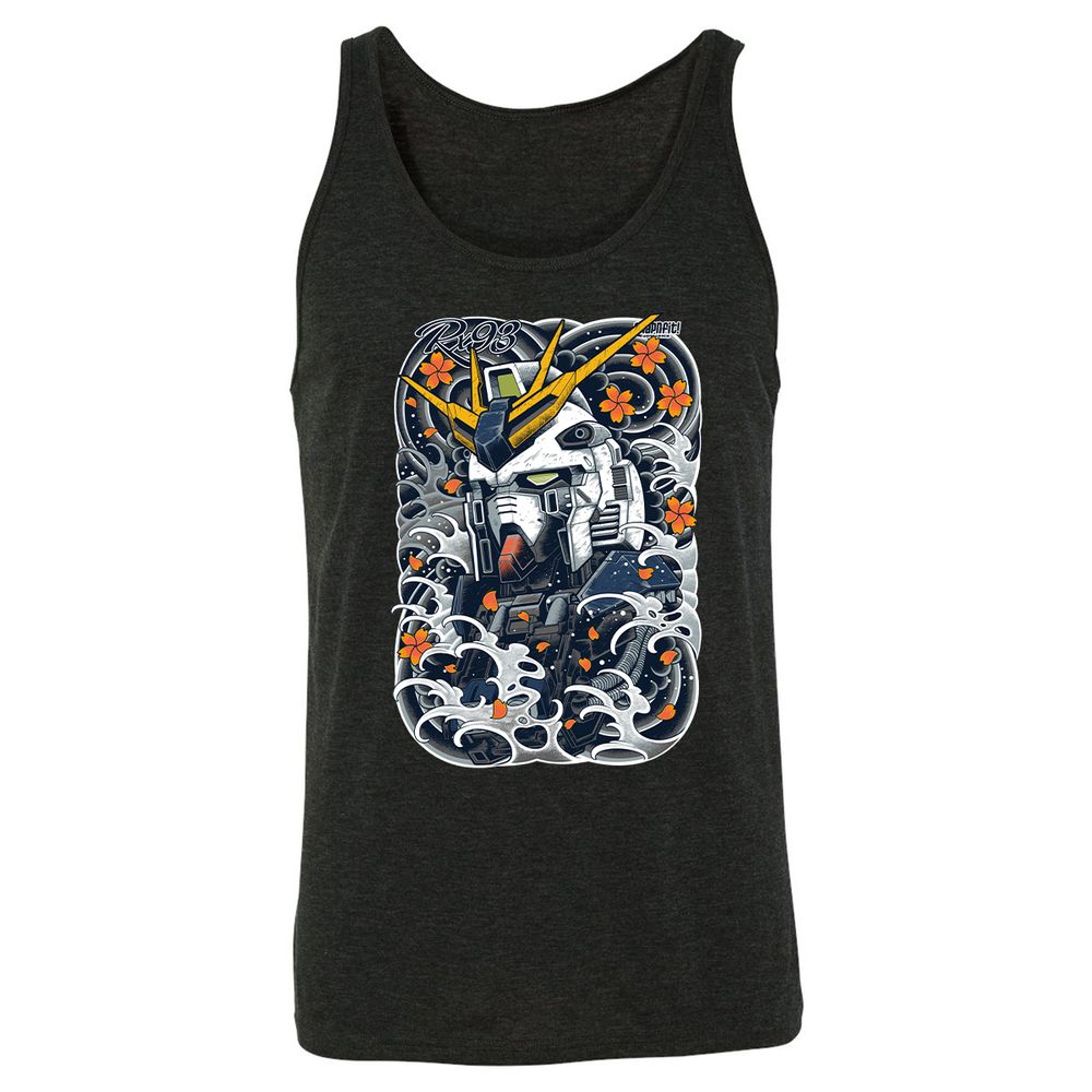 Unisex Jersey Tank - FM2EZGRL - Charcoal Black Triblend - 5