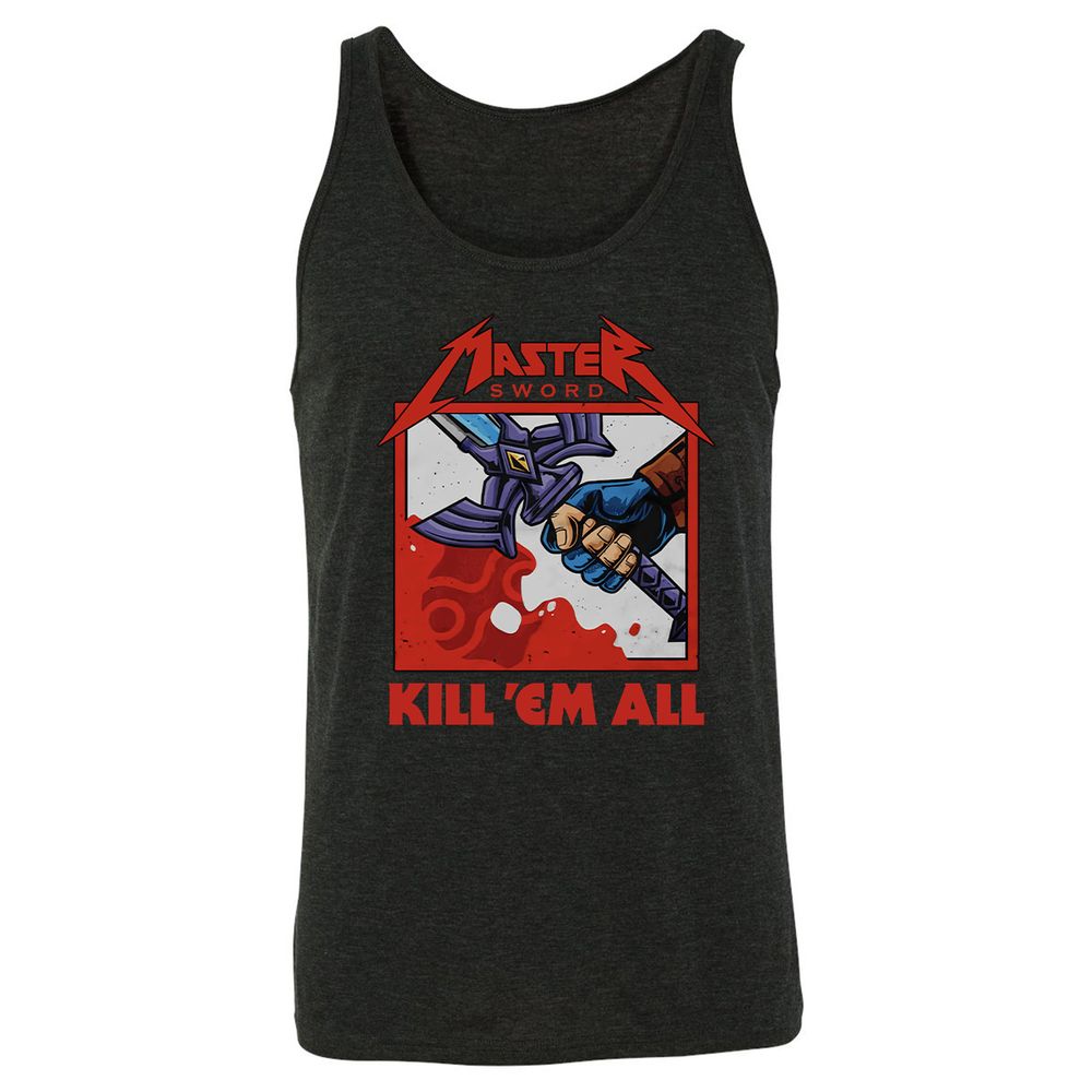 Unisex Jersey Tank - 5DFYA7MQ - Charcoal Black Triblend - 5