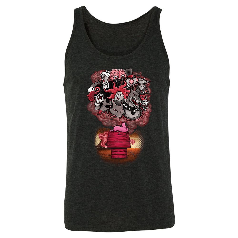 Unisex Jersey Tank - 57BUDSR7 - Charcoal Black Triblend - 5