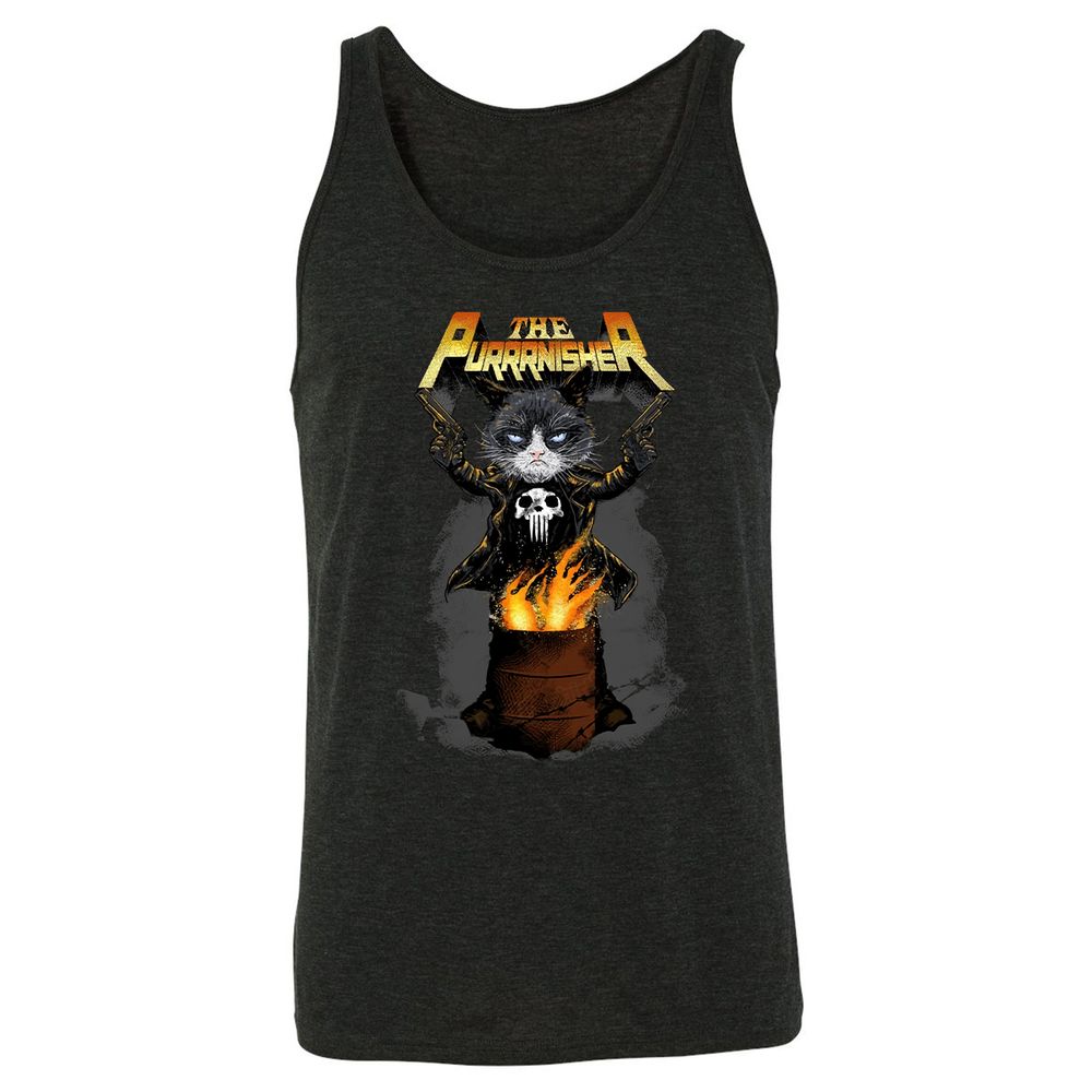 Unisex Jersey Tank - T8ZKYCPD - Charcoal Black Triblend - 5