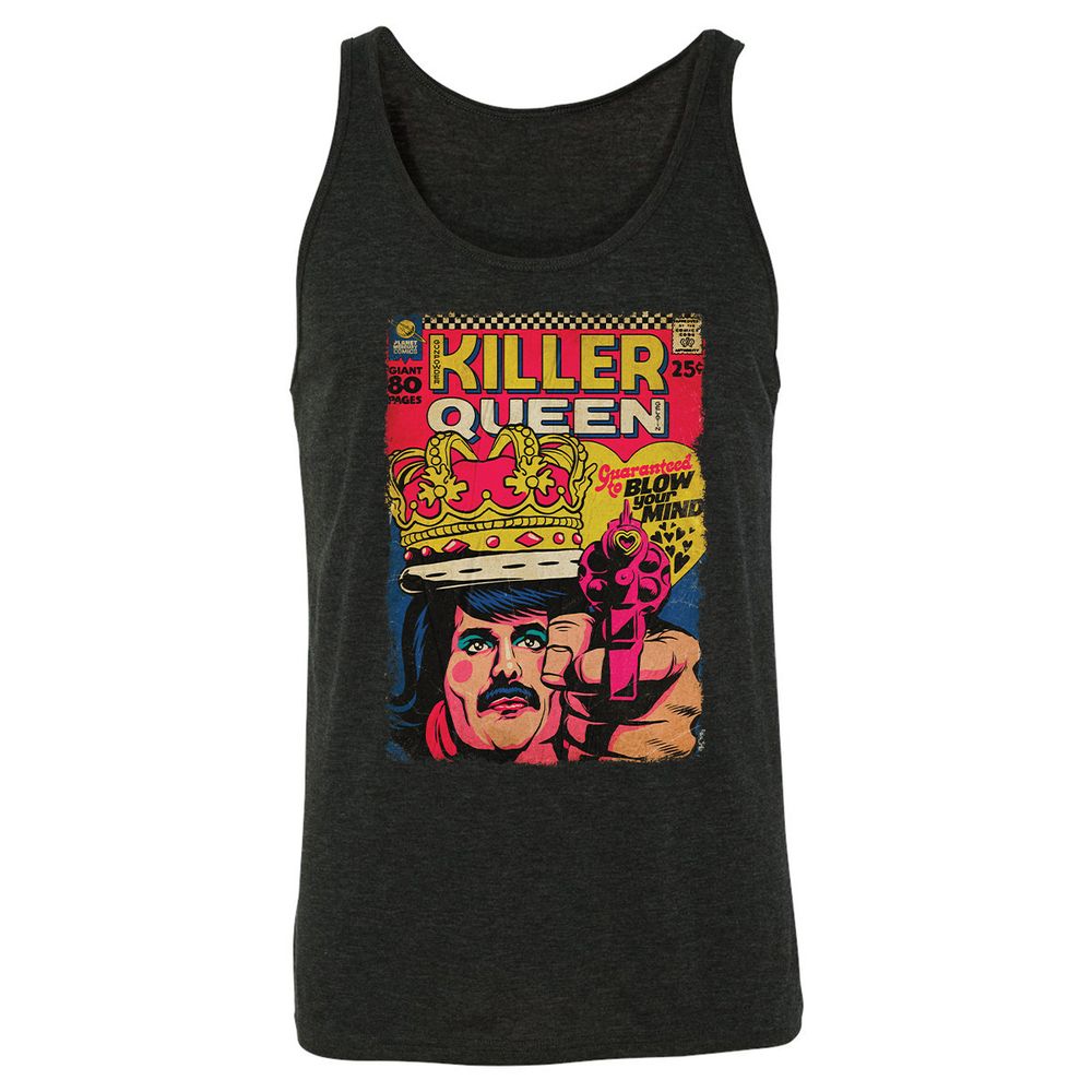 Unisex Jersey Tank - EU8N5HT6 - Charcoal Black Triblend - 5