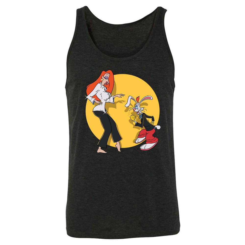 Unisex Jersey Tank - 13AC9NEK - Charcoal Black Triblend - 5