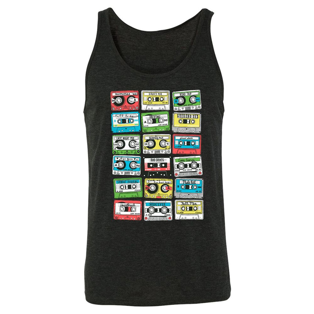 Unisex Jersey Tank - A6P5G3JW - Charcoal Black Triblend - 5