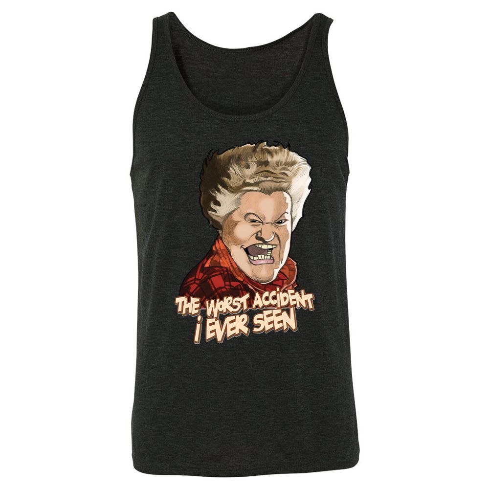 Unisex Jersey Tank - 6A336JJ1 - Charcoal Black Triblend - 5