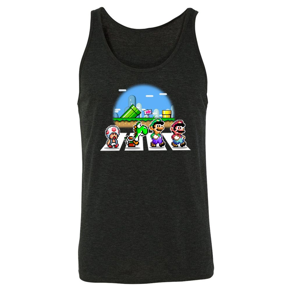 Unisex Jersey Tank - UMQCL3R2 - Charcoal Black Triblend - 5