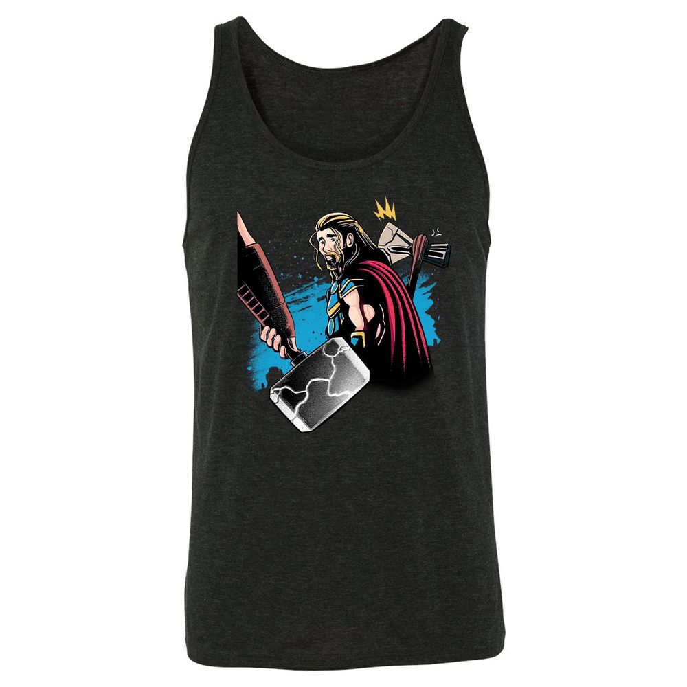 Unisex Jersey Tank - LR11LYAA - Charcoal Black Triblend - 5