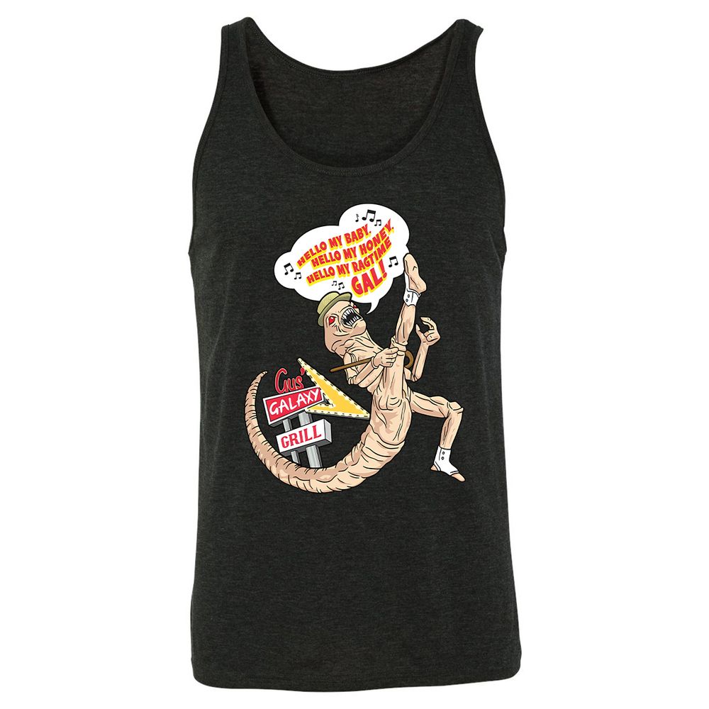 Unisex Jersey Tank - 4TS84PG1 - Charcoal Black Triblend - 5