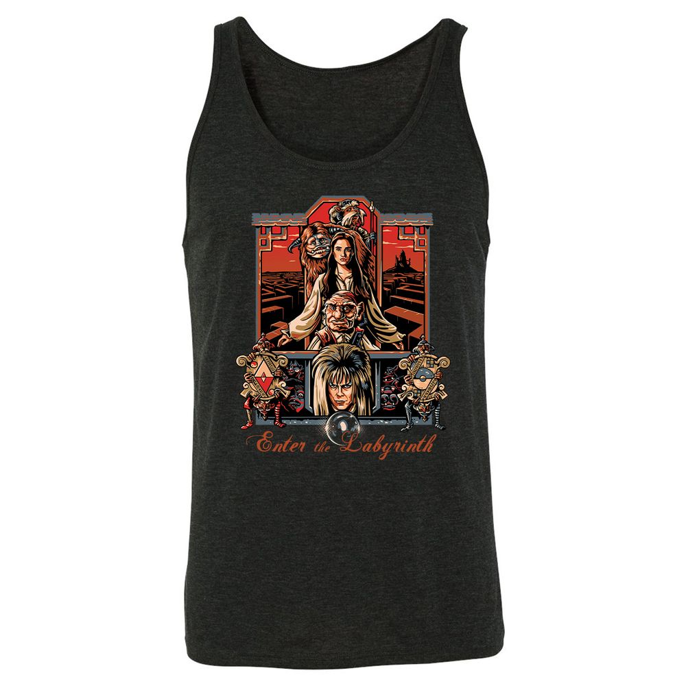 Unisex Jersey Tank - K1JZ4HGF - Charcoal Black Triblend - 5