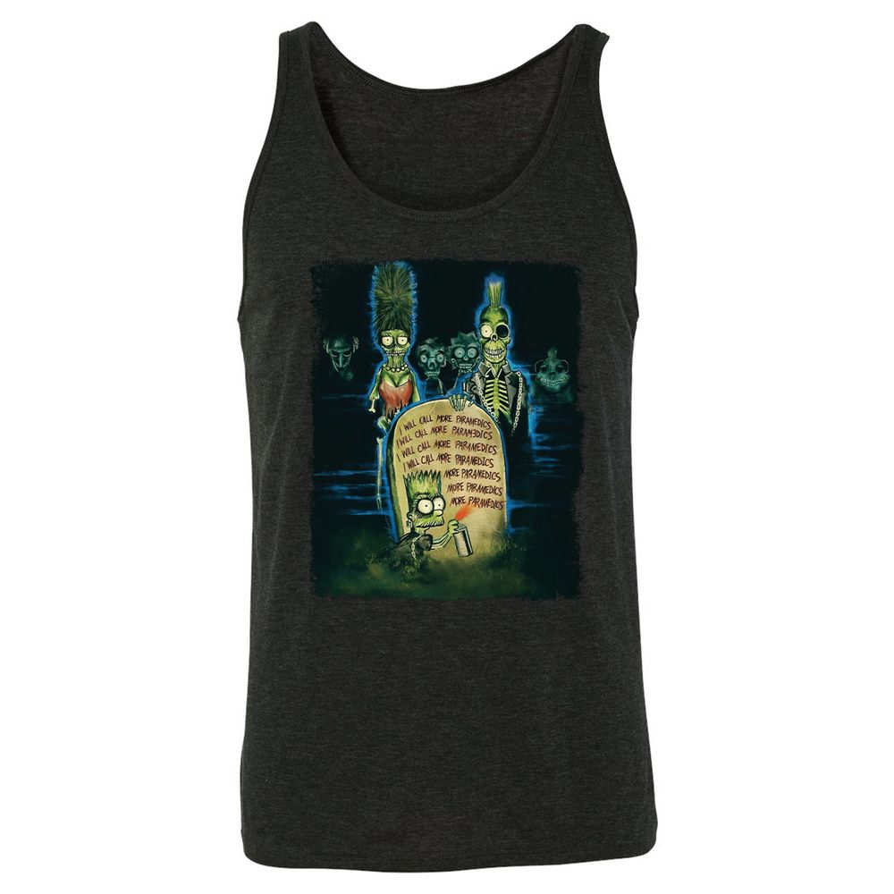 Unisex Jersey Tank - 4VD4MBH1 - Charcoal Black Triblend - 5