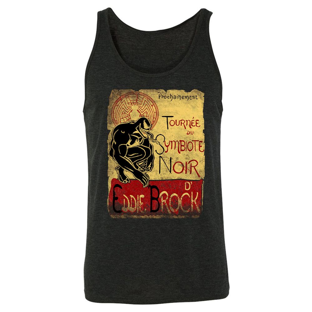 Unisex Jersey Tank - SUREKCDY - Charcoal Black Triblend - 5