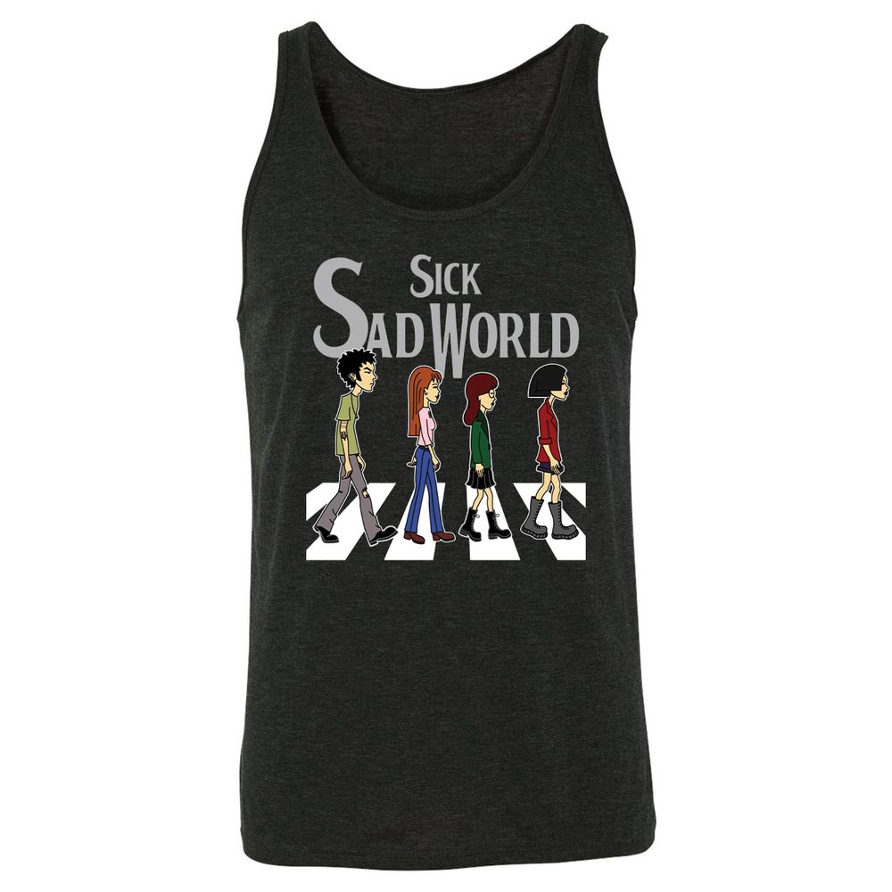 Unisex Jersey Tank - 7922V9ZF - Charcoal Black Triblend - 5