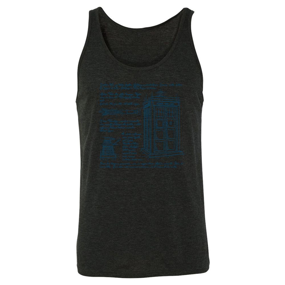Unisex Jersey Tank - G2SJ812X - Charcoal Black Triblend - 5