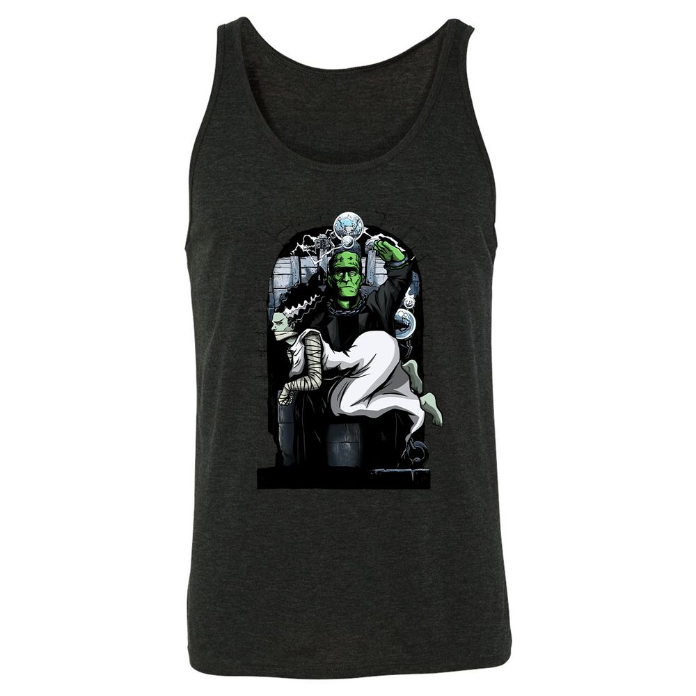 Unisex Jersey Tank - BWQ8RSQ1 - Charcoal Black Triblend - 5
