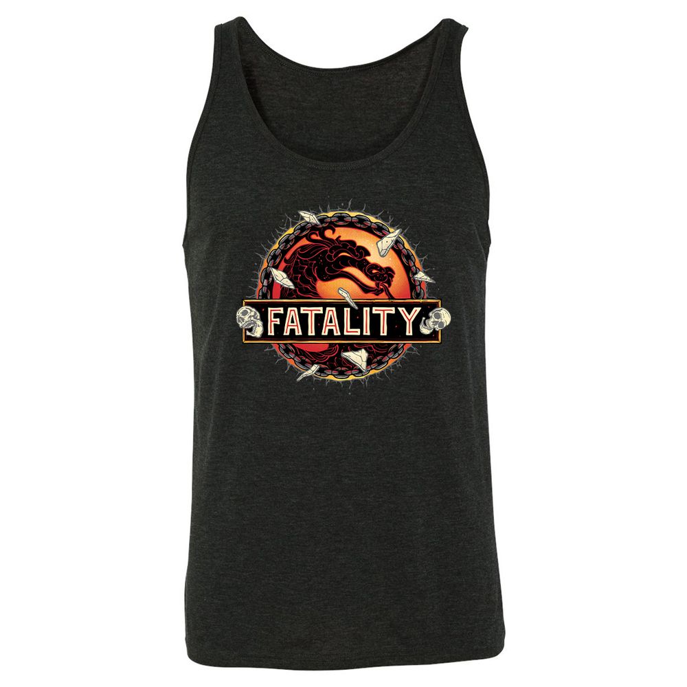 Unisex Jersey Tank - HXC8XFUR - Charcoal Black Triblend - 5
