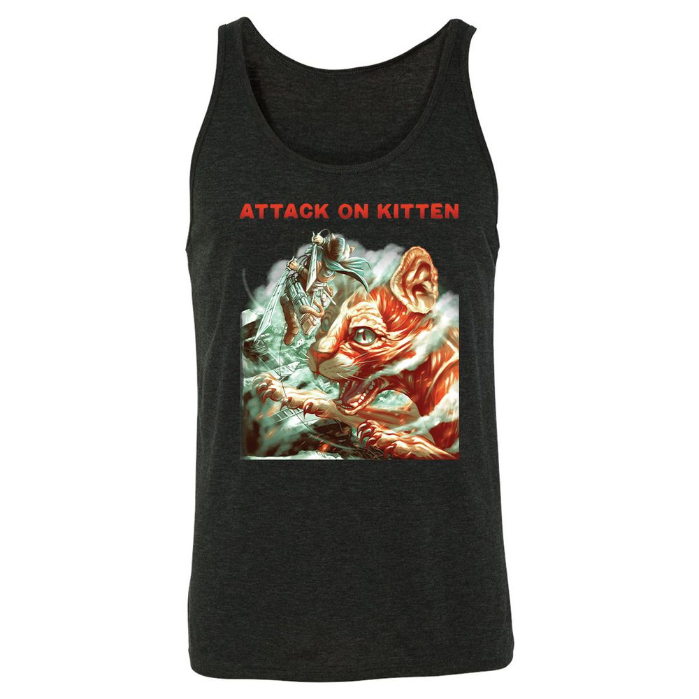 Unisex Jersey Tank - 9BJPW316 - Charcoal Black Triblend - 5