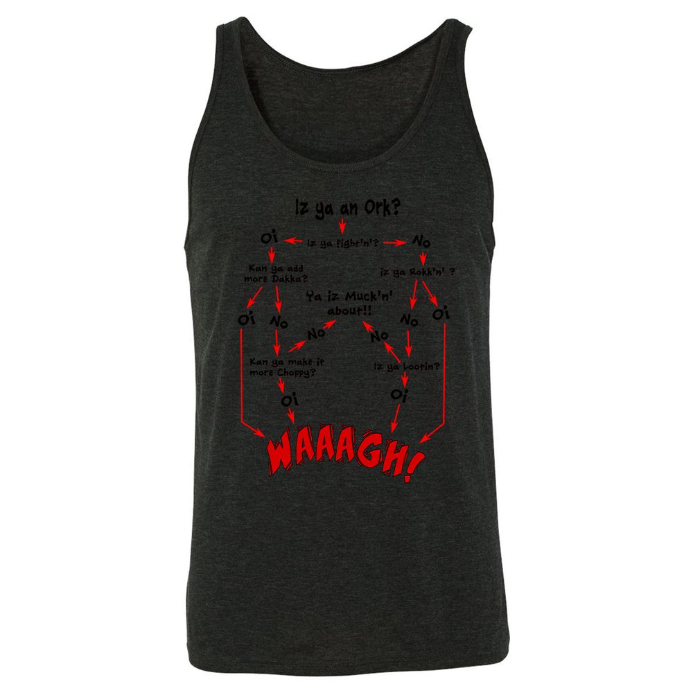 Unisex Jersey Tank - UYUQK5J4 - Charcoal Black Triblend - 5