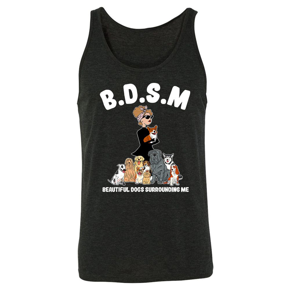 Unisex Jersey Tank - MHPVNNY7 - Charcoal Black Triblend - 5