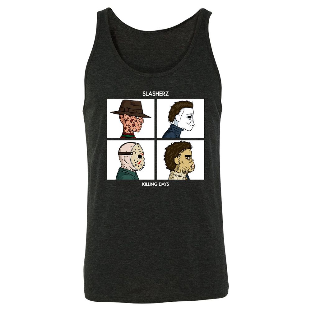 Unisex Jersey Tank - J13HBC82 - Charcoal Black Triblend - 5