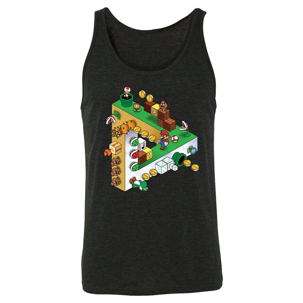 Unisex Jersey Tank - 9521Z54E - Charcoal Black Triblend - 5
