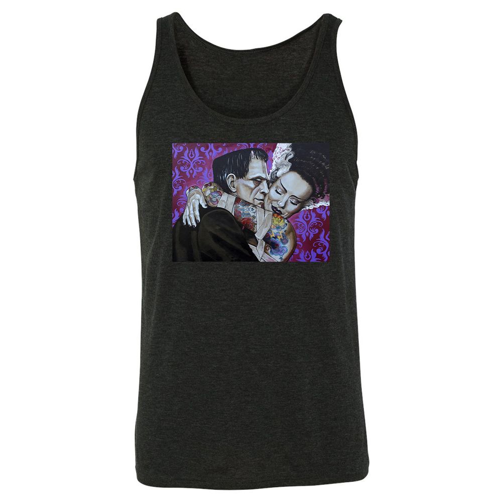 Unisex Jersey Tank - P7J1ZJ5F - Charcoal Black Triblend - 5